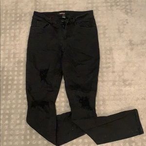 Refuge Charlotte Russe Black distressed jeans